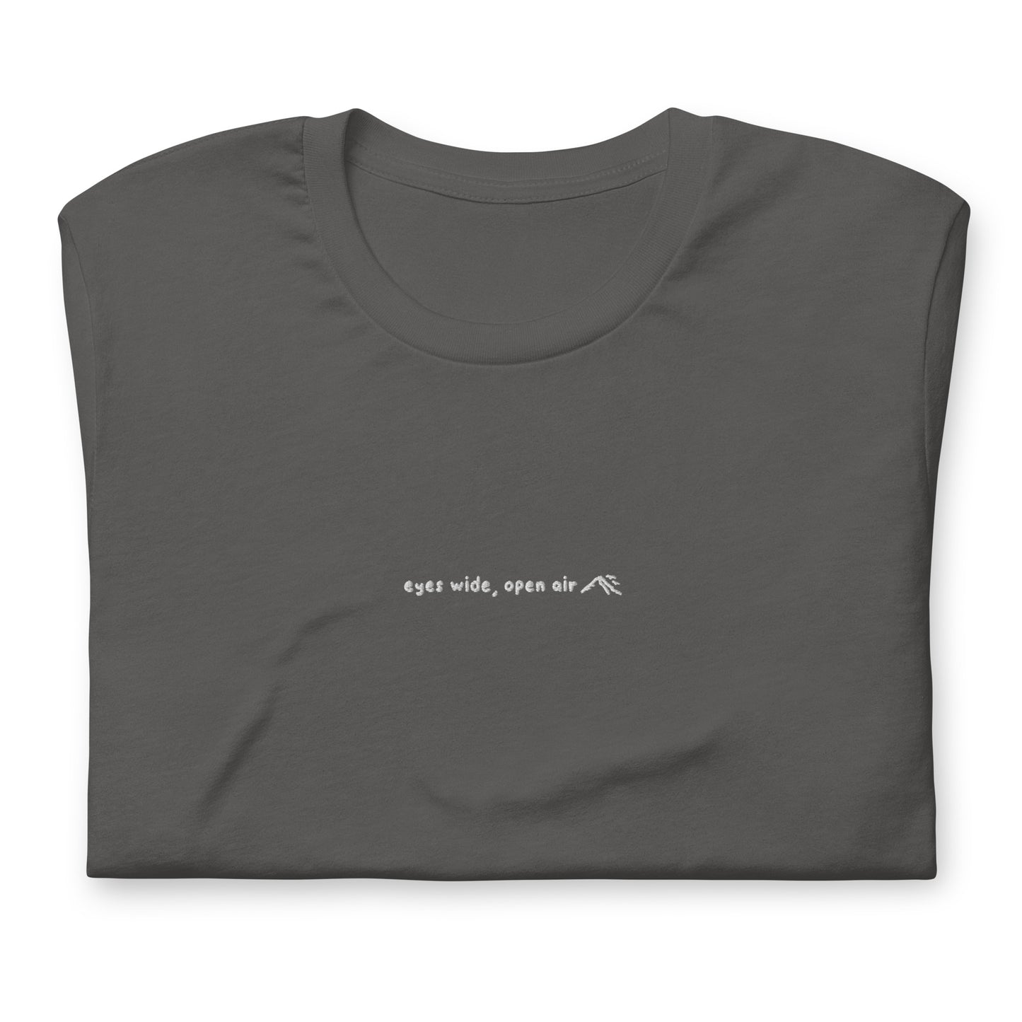 eyes wide, open air embroidered tee!