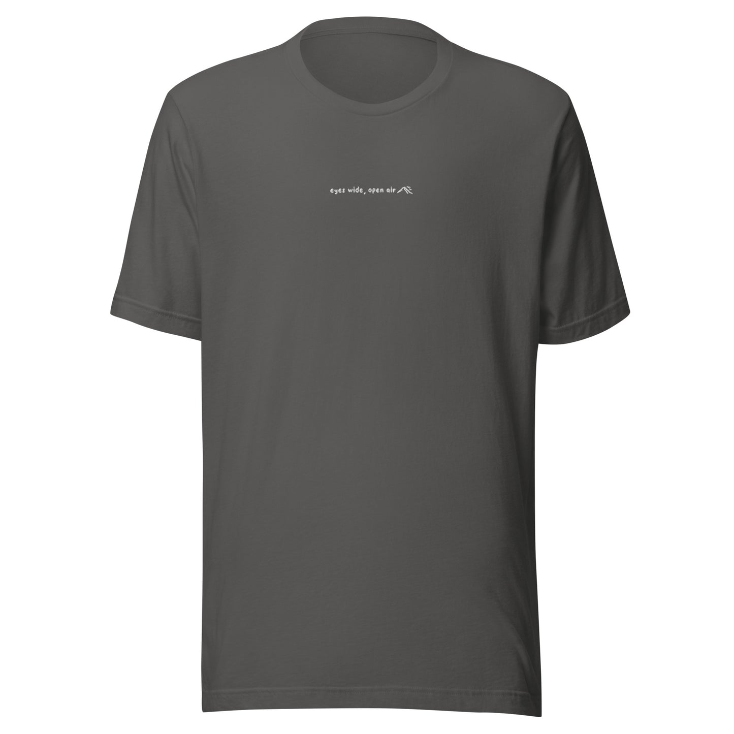 eyes wide, open air embroidered tee!
