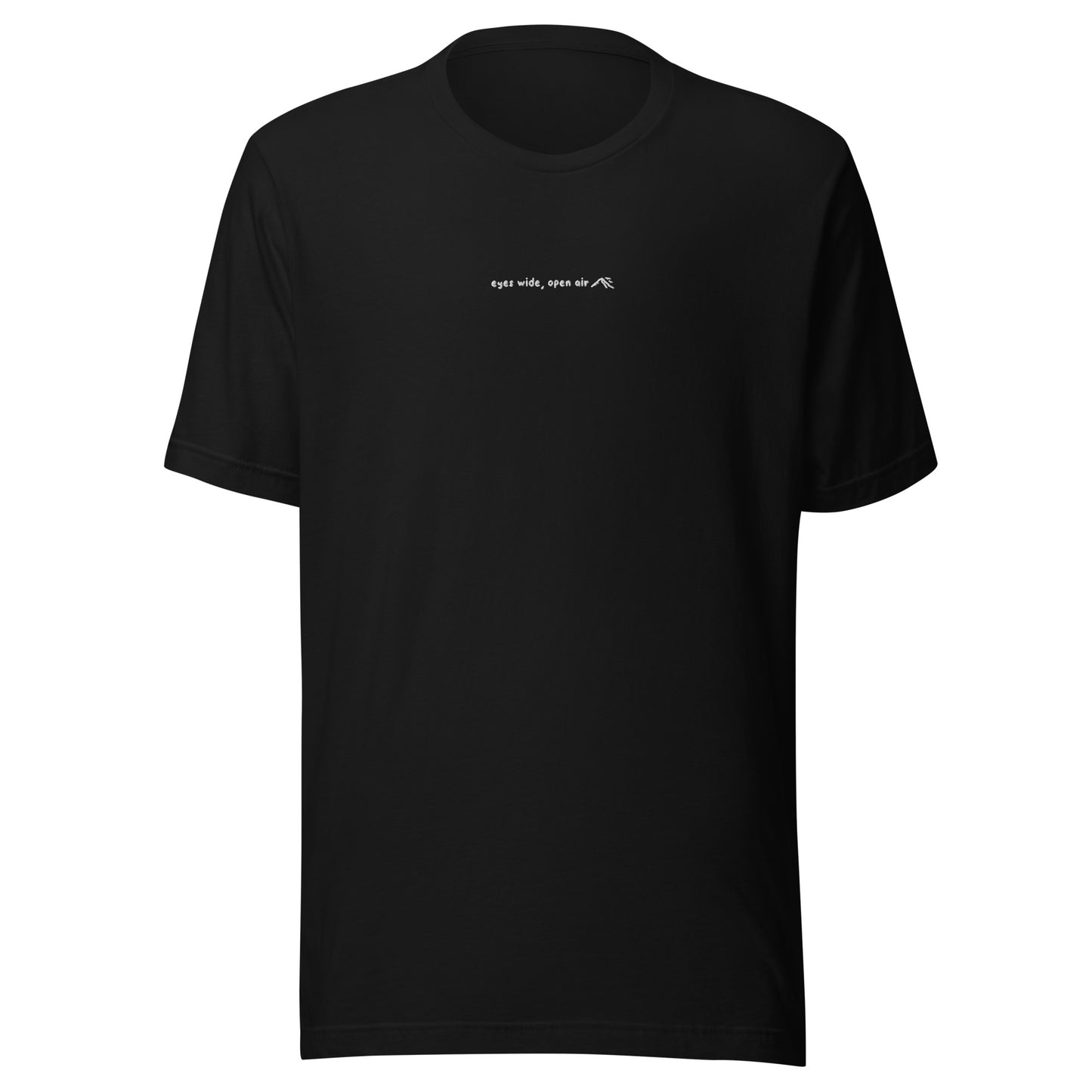 eyes wide, open air embroidered tee!