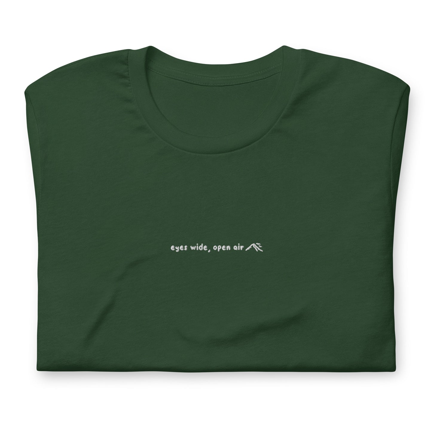 eyes wide, open air embroidered tee!