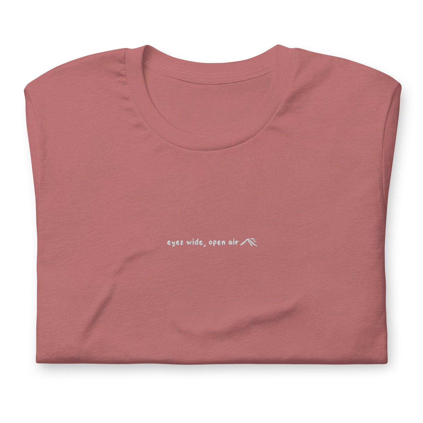 eyes wide, open air embroidered tee!