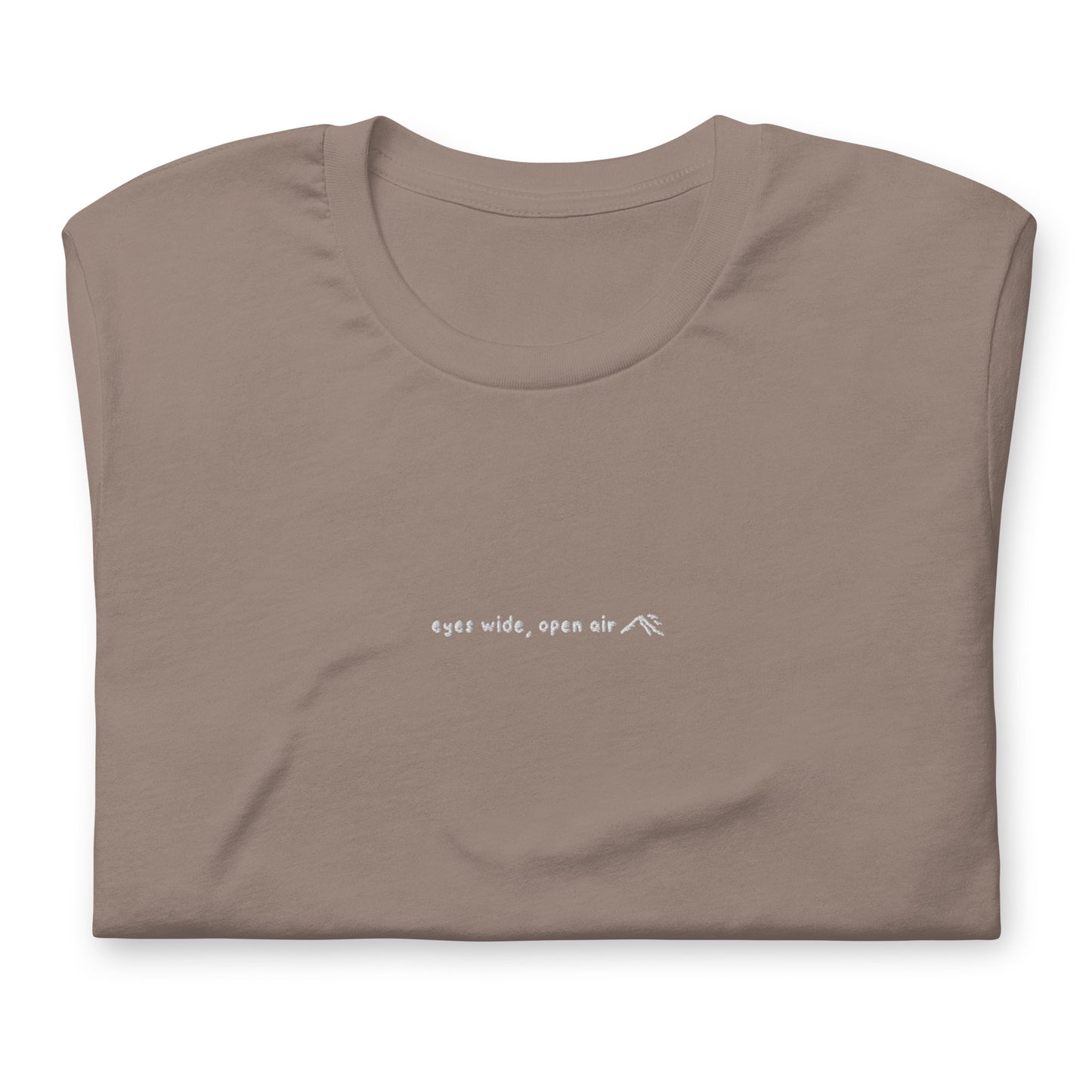 eyes wide, open air embroidered tee!