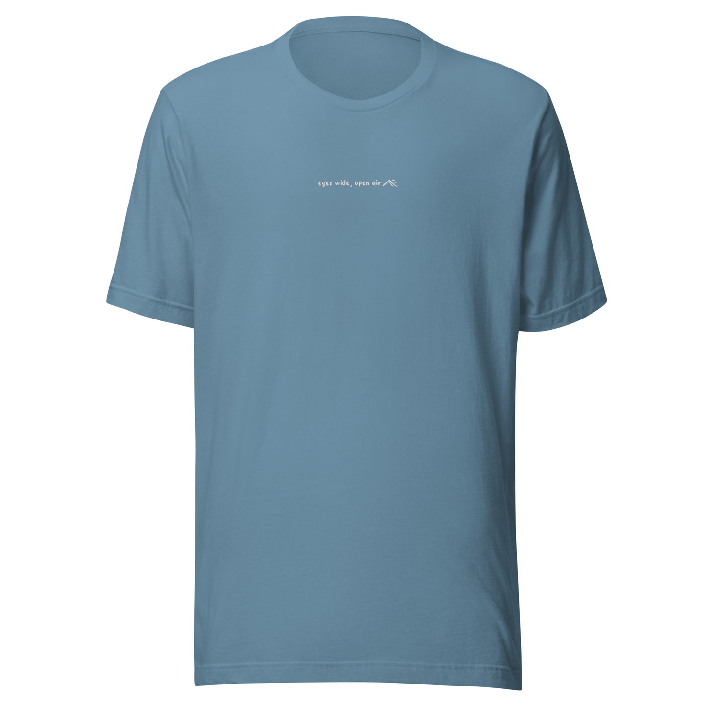 eyes wide, open air embroidered tee!